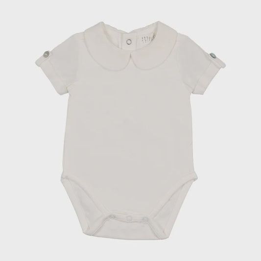 Peluche Onesie with Cotton Rollover Sleeve