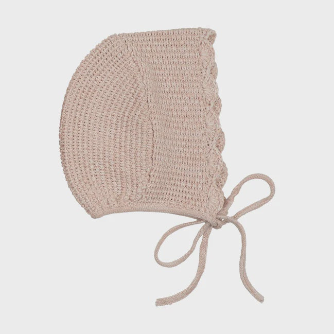 Peluche Scalloped Mélange Bonnet
