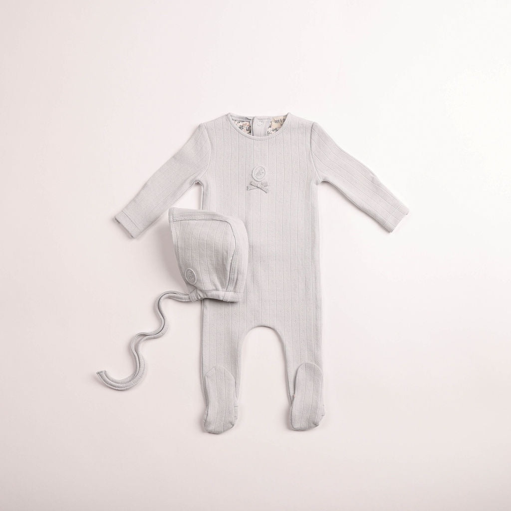 Bee and Dee Sweet Classic Pointelle Footie Set