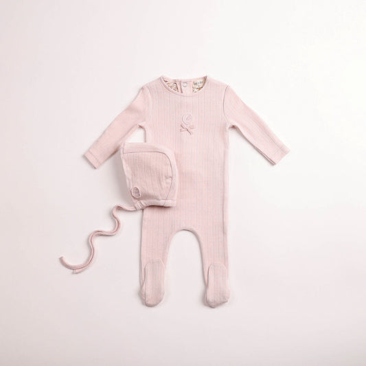 Bee and Dee Sweet Classic Pointelle Footie Set