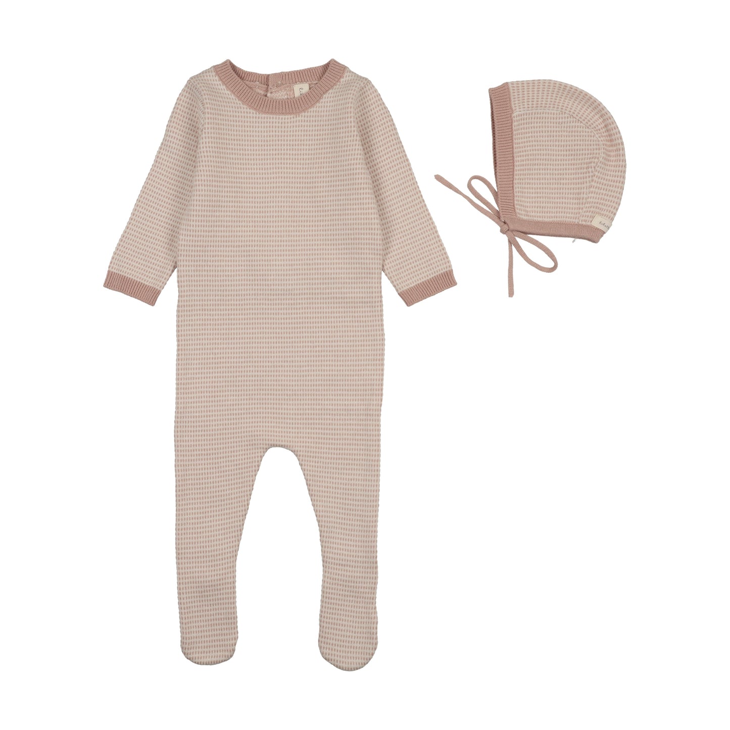 Lilette Two Tone Knit Footie Set