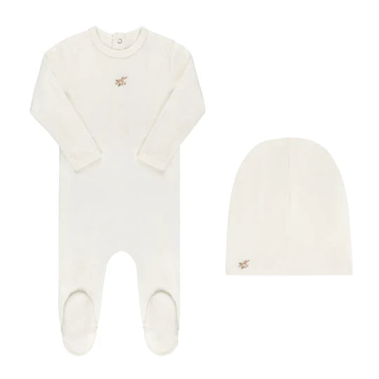 Ely's & Co. Embroidered Footie Set