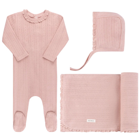 Ely's & Co. Pointelle Layette Set