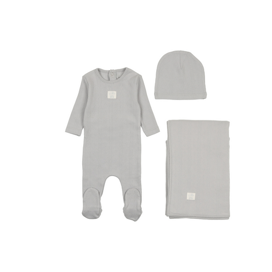 Bee and Dee Pointelle Carriage Layette Set