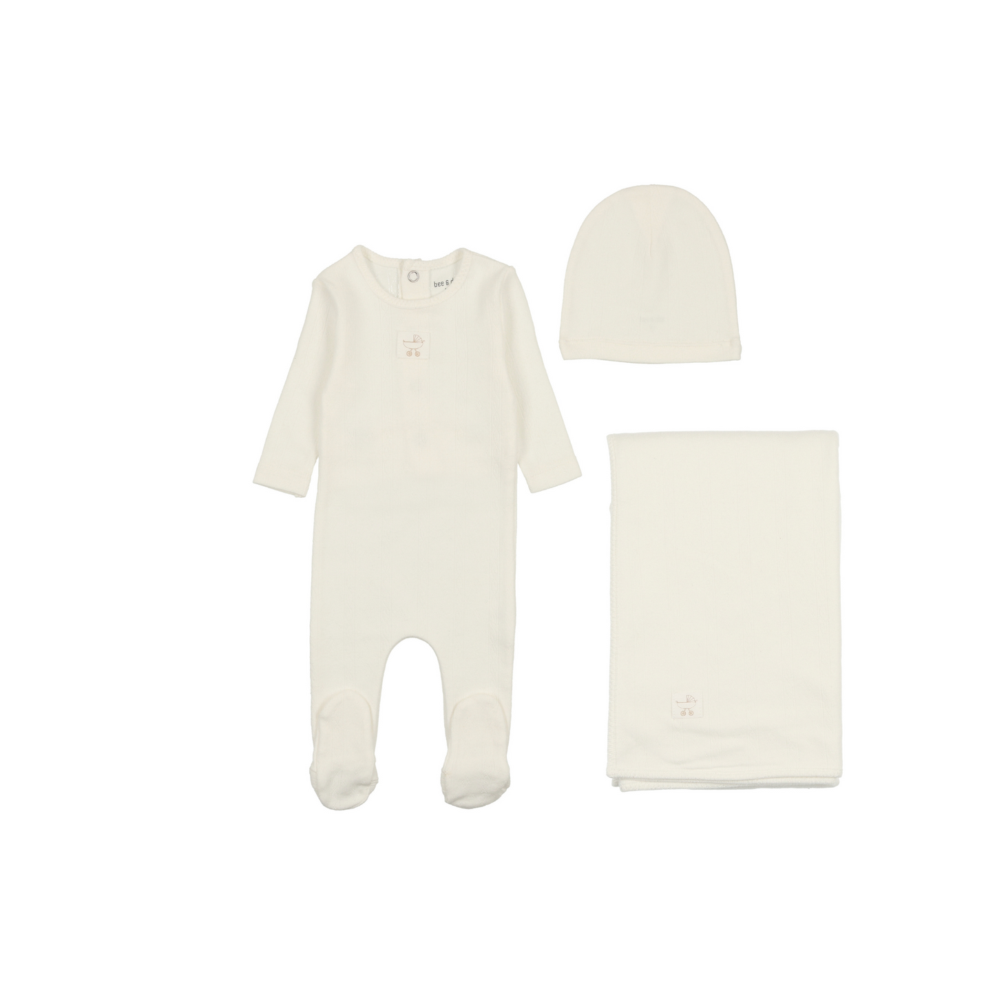 Bee and Dee Pointelle Carriage Layette Set