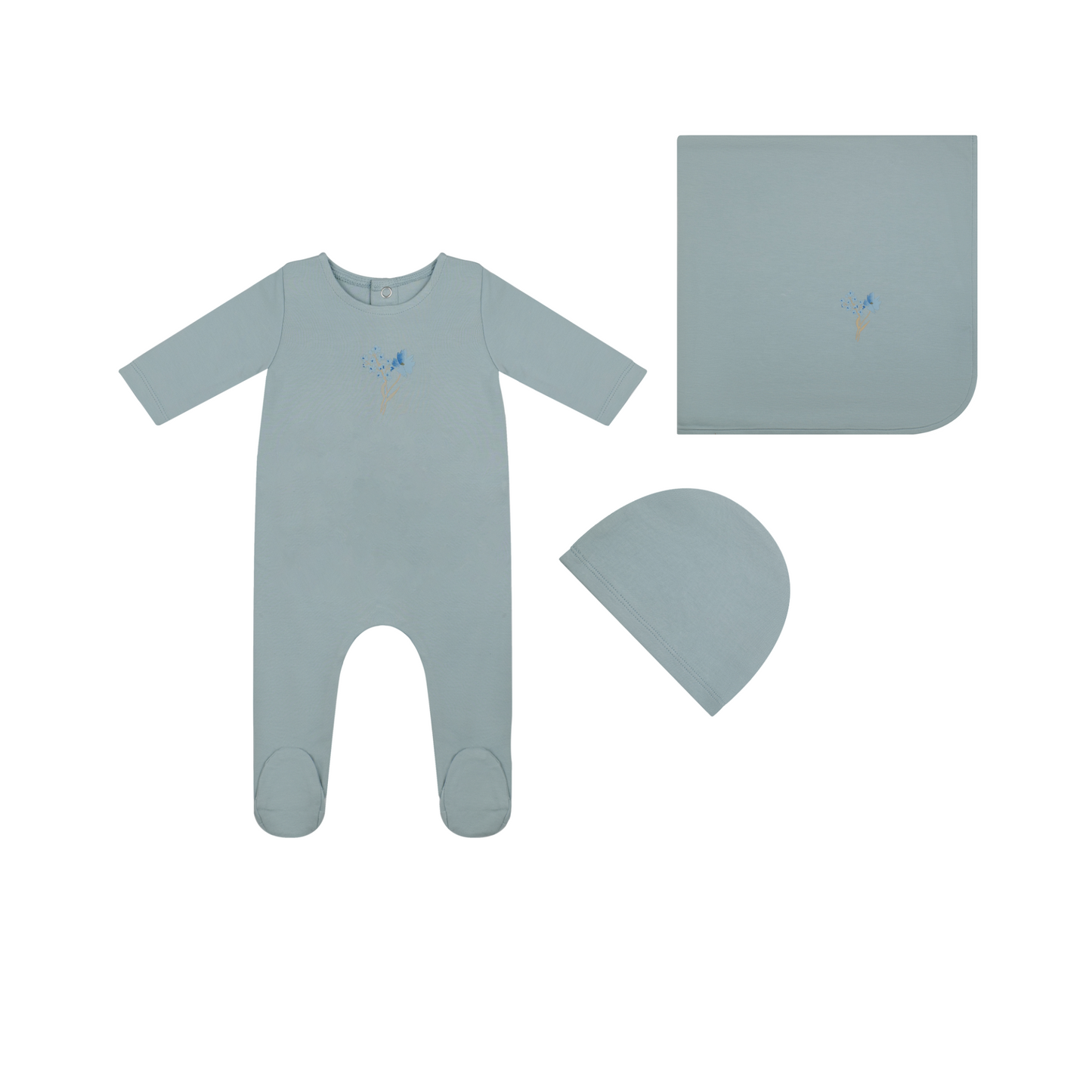 Tricot Bebe Organic Watercolor Layette Set