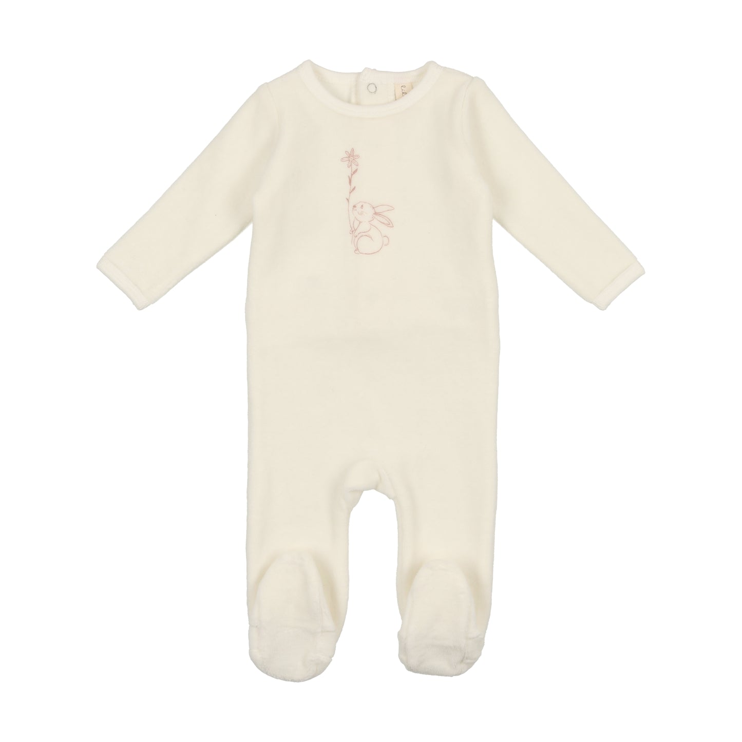 Lilette Velour Bunny Footie