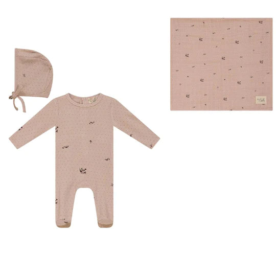 Bebe Bella Floral/ Mushroom Layette Set