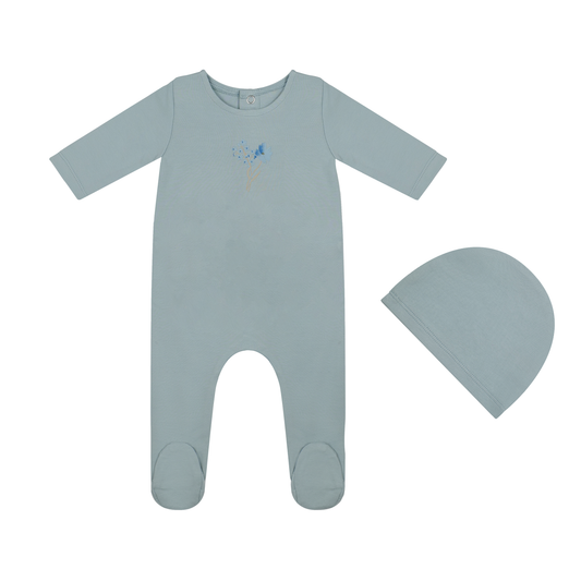 Tricot Bebe Organic Watercolor Footie Set