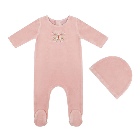 Tricot Bebe Embroidered Footie Set