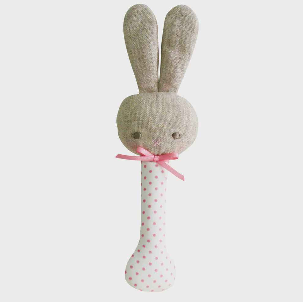 Alimrose Baby Bunny Stick Rattle