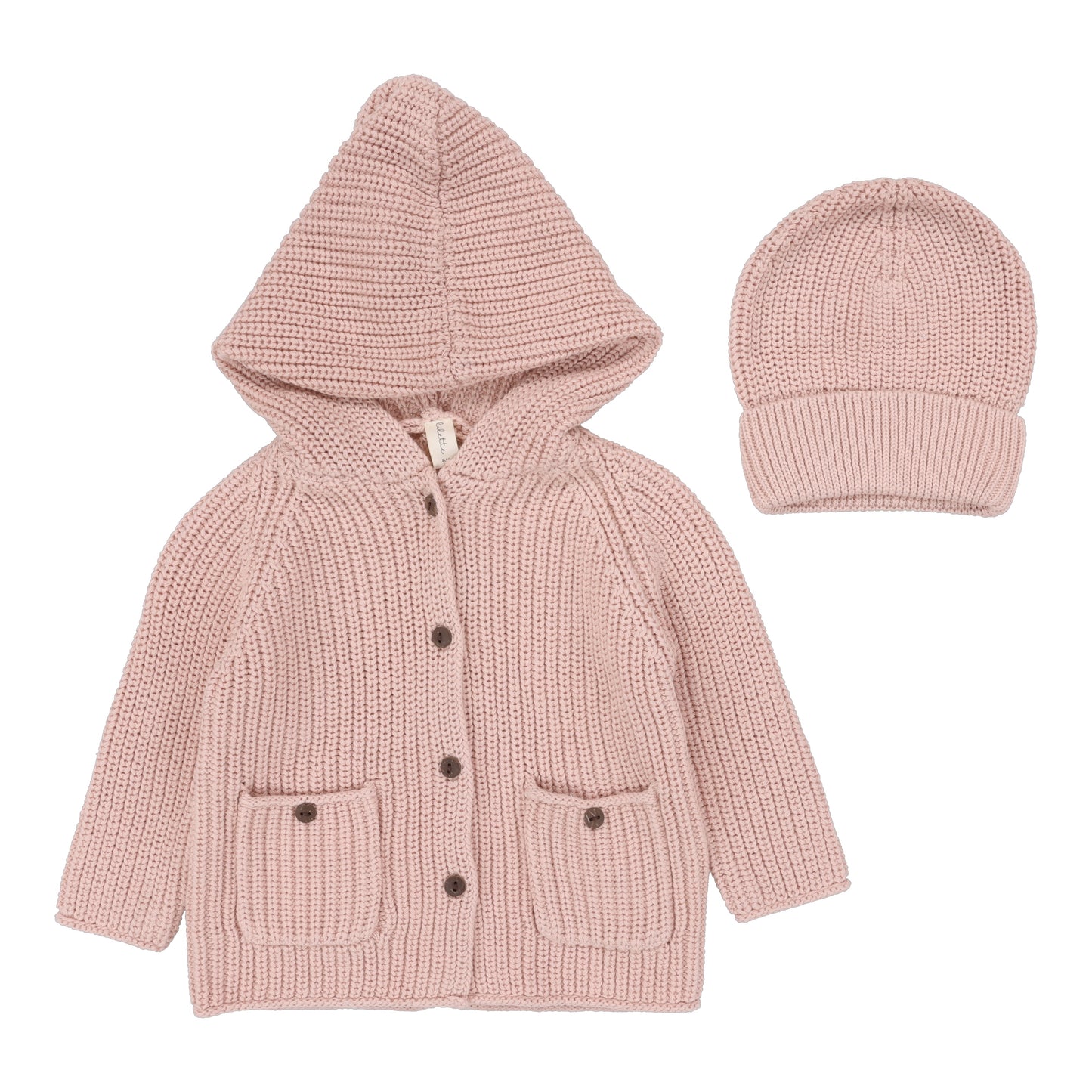 Lilette Chunky Knit Jacket + Beanie