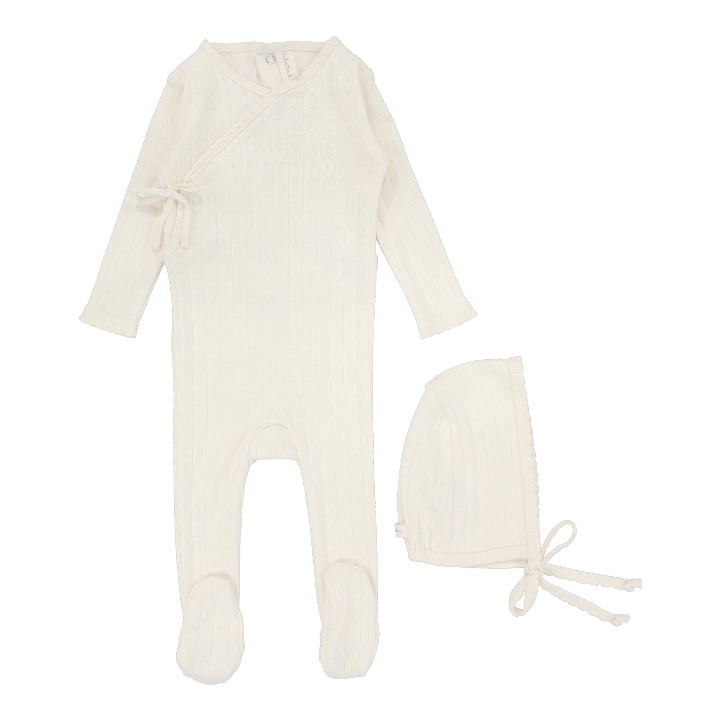 Lilette Fine Pointelle Footie Set