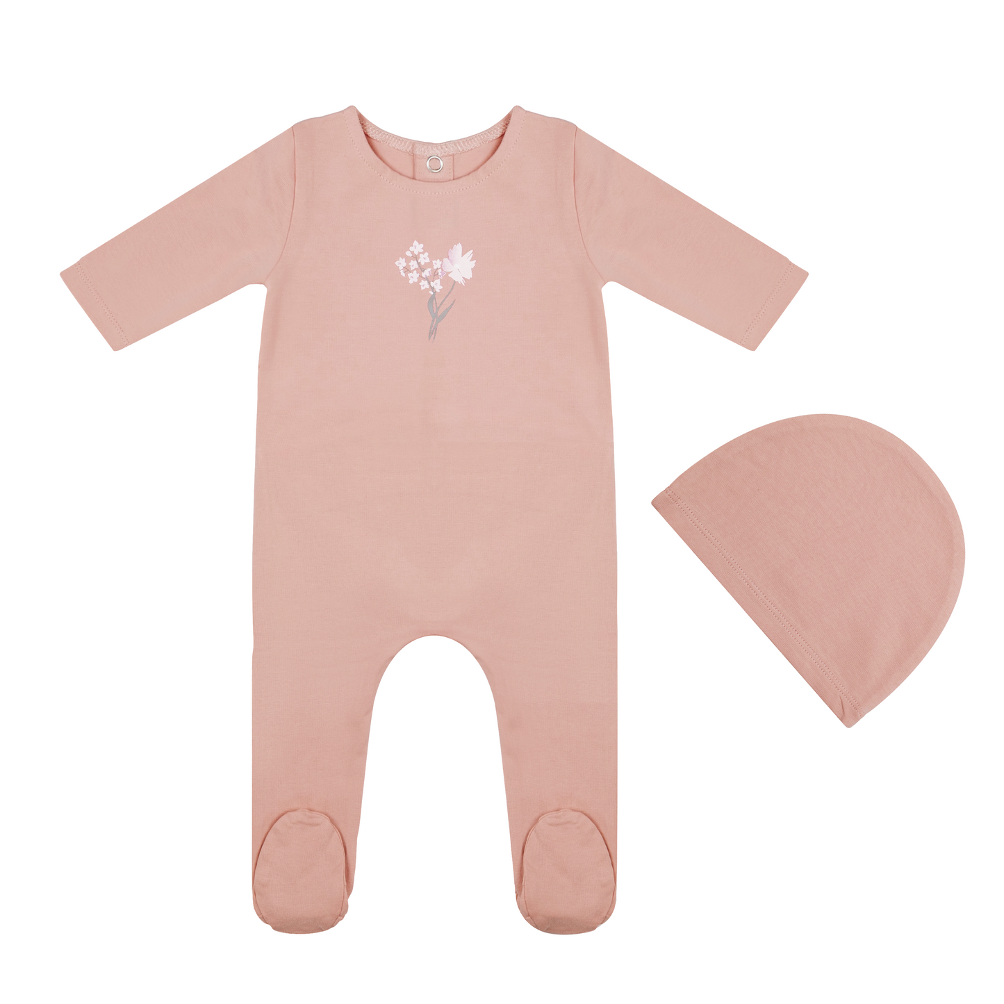 Tricot Bebe Organic Watercolor Footie Set