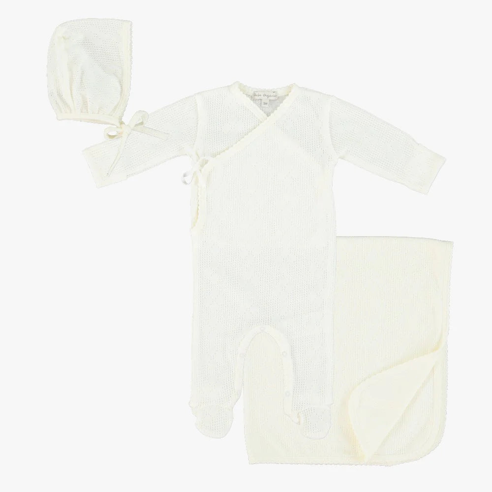 Bebe Organic Blooms Wrap Layette Set