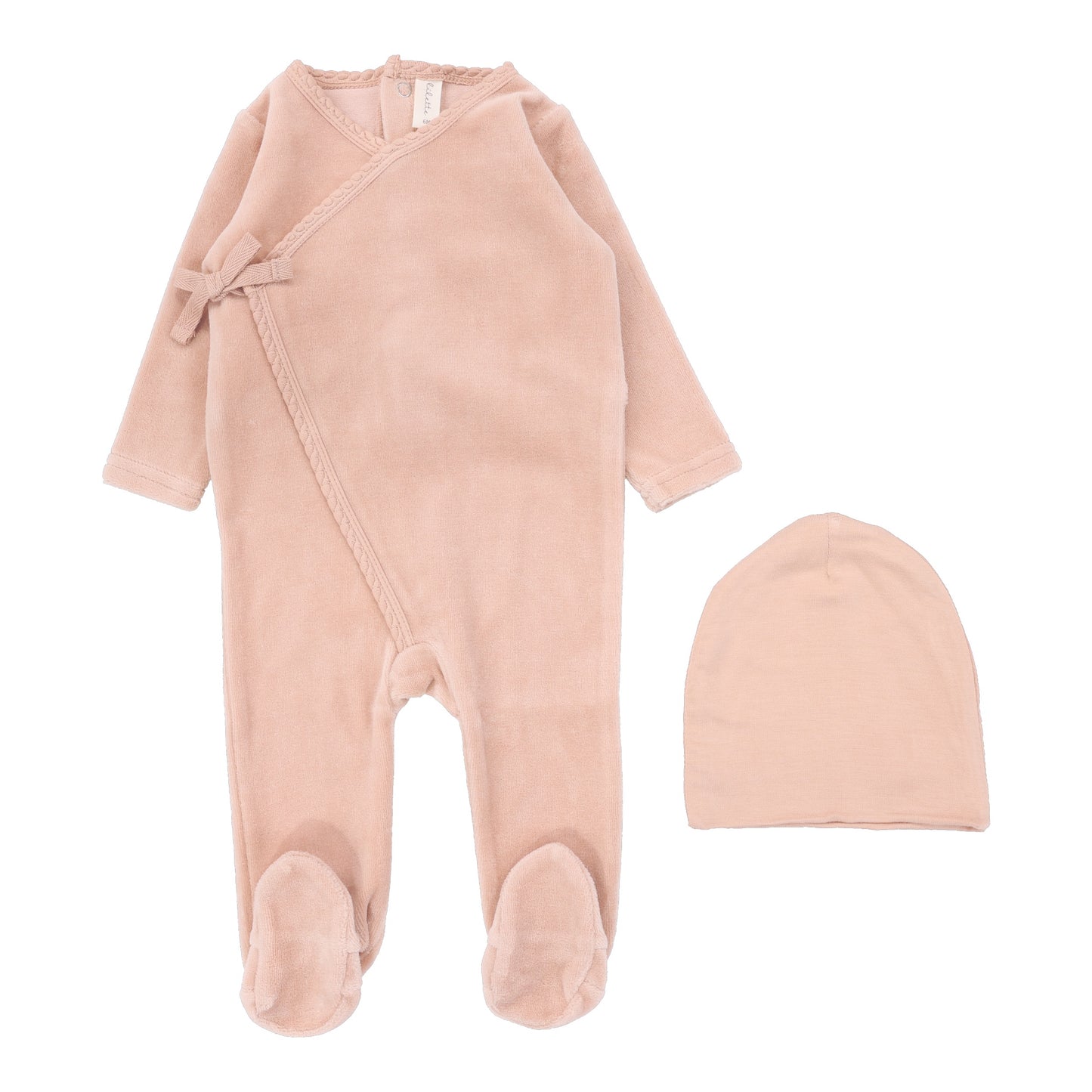 Lilette Velour Wrap Footie Set