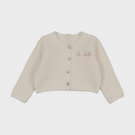 Lilette Le Bebe Knit Cardigan and Bonnet