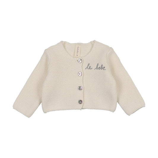 Lilette Le Bebe Knit Cardigan and Bonnet