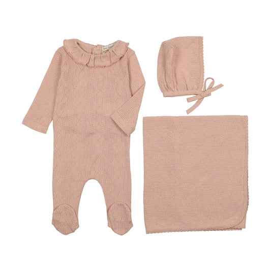 Bebe Organic Blooms Collar Layette Set