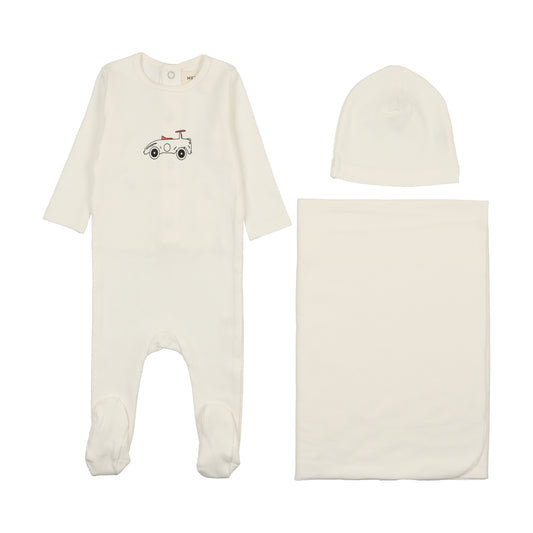 Mema Knits Car Layette Set