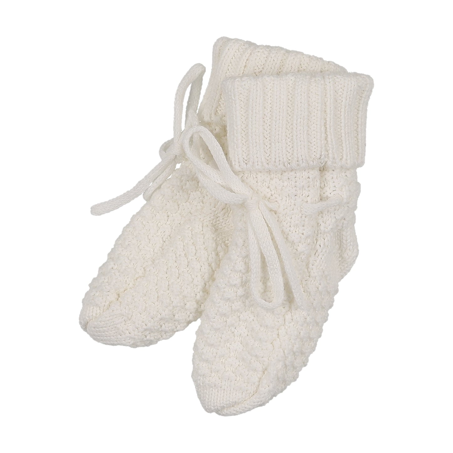 Mema Knits Waffle Knit Booties OS