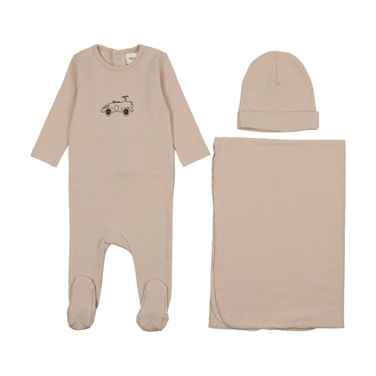 Mema Knits Car Layette Set