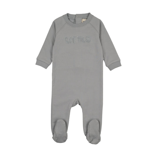 Mema Knits Sherpa Wordart Footie