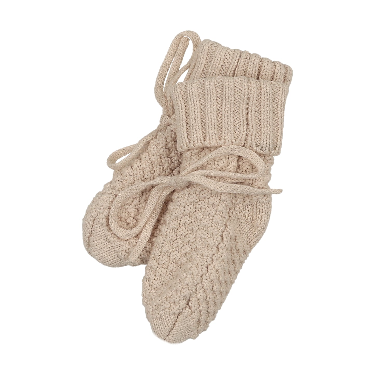 Mema Knits Waffle Knit Booties OS