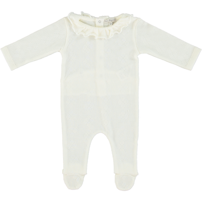 Bebe Organic Blooms Collar Footie