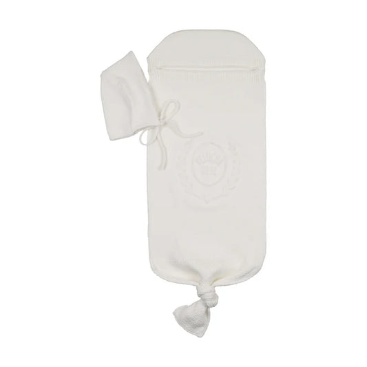 Peluche Bebe Embossed Cocoon & Bonnet