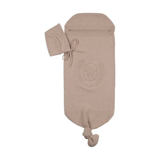 Peluche Bebe Embossed Cocoon & Bonnet