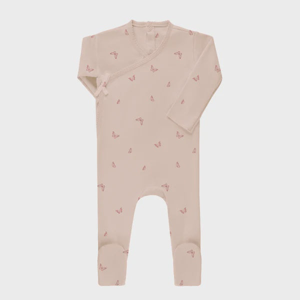 Aurora Jersey Cotton Butterfly/Dragonfly Footie
