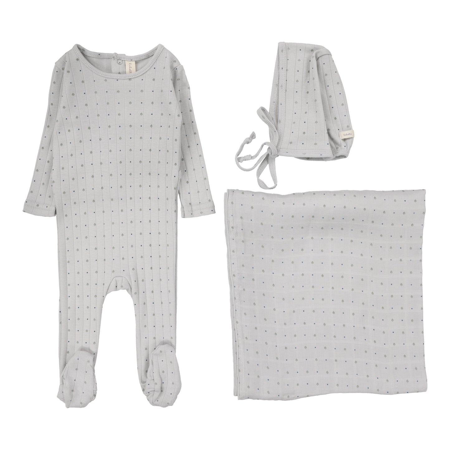 Lilette Linear Printed Layette Set