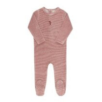 Ely's & Co. Velour Stripe Footie