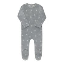 Ely's & Co. Velour Leaf Footie