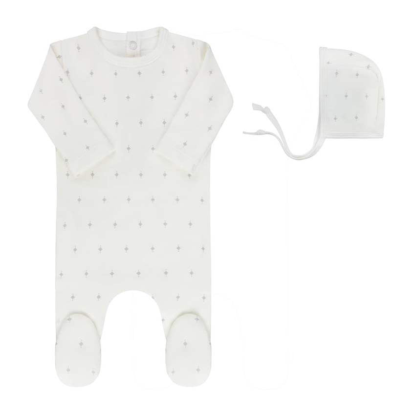 Ely's & Co. Ely's & Co. Rosebud/Diamond Footie Set