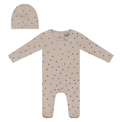 Lux Ribbed Printed Layette Set