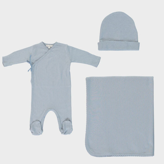 Bebe Organic Bebe Wrap Overall Layette Set With Hat