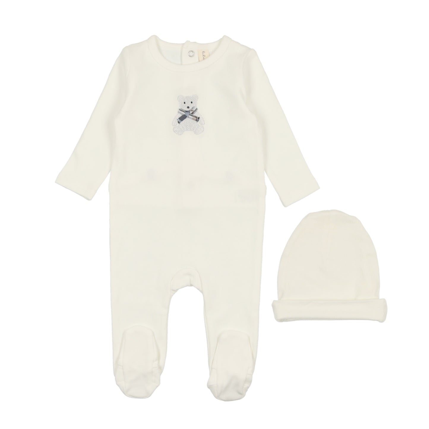 Lilette Embroidered Footie Set