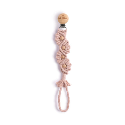 Bebe Belinha Organic Cotton Flower Pacifier Clip