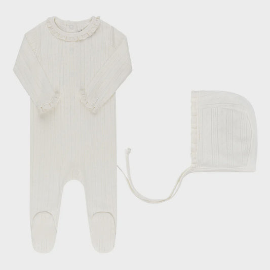 Ely's & Co. Pointelle Footie Set