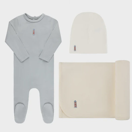 Ely's & Co. Embroidered Layette Set