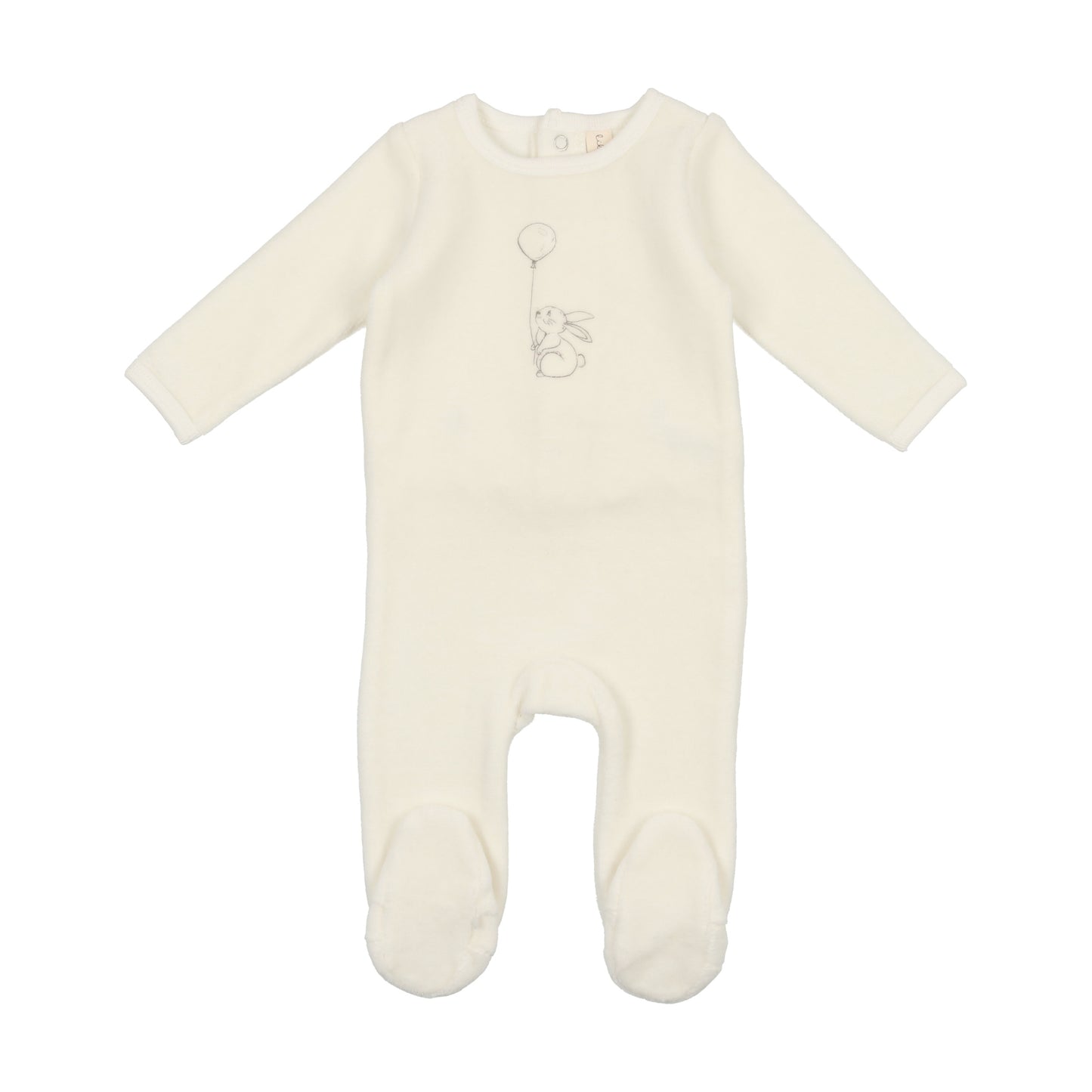 Lilette Velour Bunny Footie