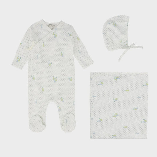 Bebe Organic Ian/Ida Wrap Layette Set